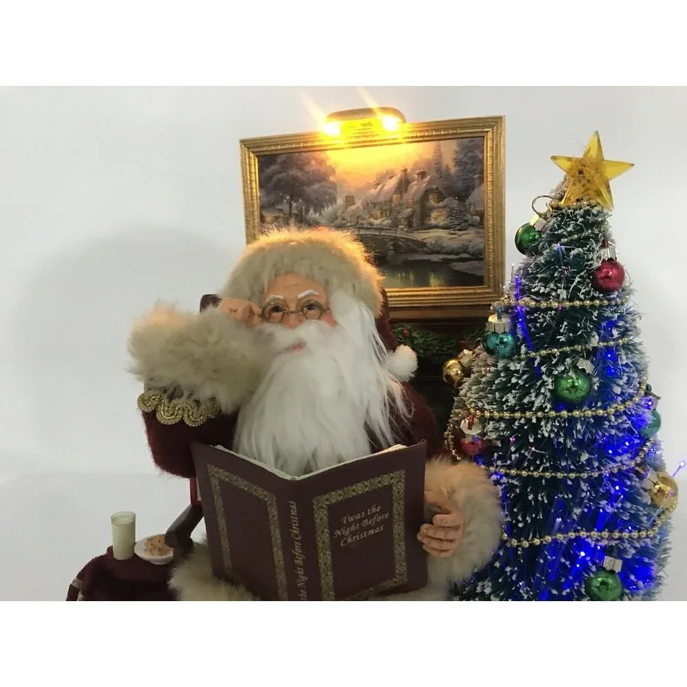 Twas the‎ Night Before Christmas Story Telling Santa Bradford COA Kinkade